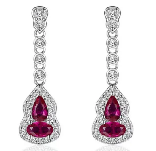 CE004 Colored-Stone Earrings