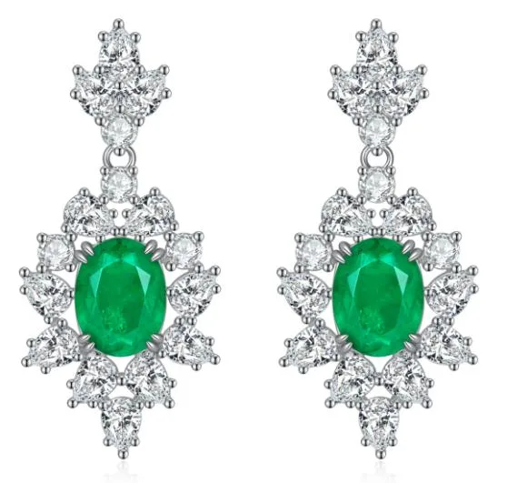 CE014 Colored-Stone Earrings