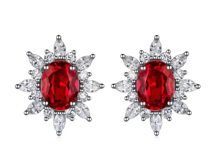 CE021 Colored-Stone Earrings