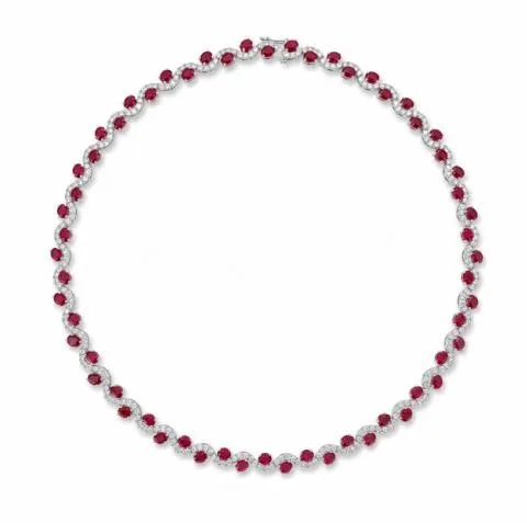 CX014 Colored-Stone Necklace