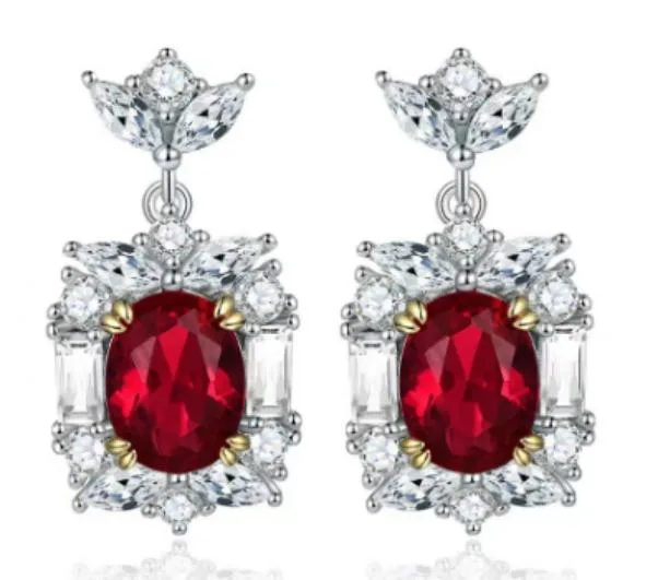CE016 Colored-Stone Earrings