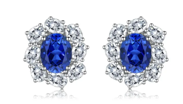 CE017 Colored-Stone Earrings