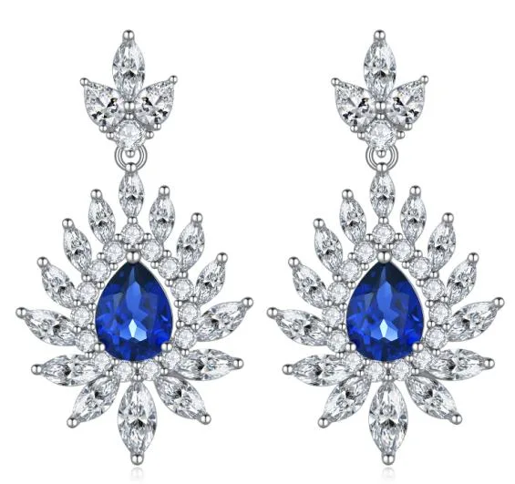 CE018 Colored-Stone Earrings