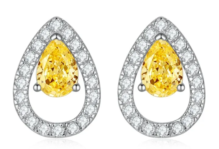 CE023 Colored-Stone Earrings