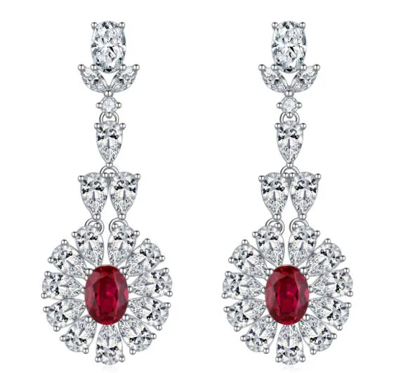 CE015 Colored-Stone Earrings