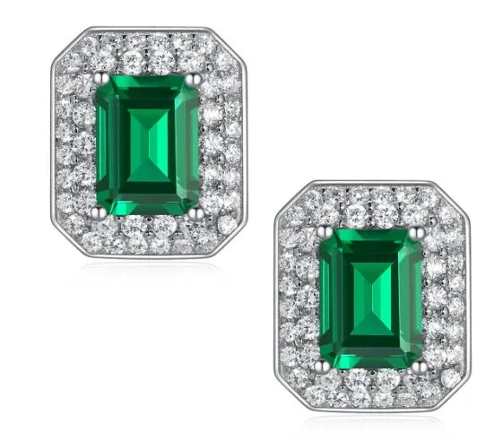 CE001 Colored-Stone Earrings