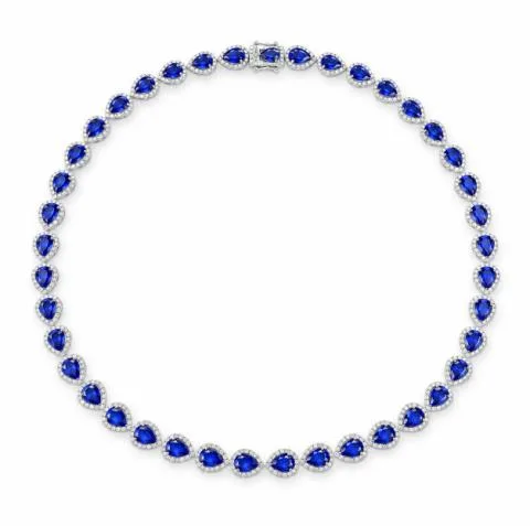CX017 Colored-Stone Necklace